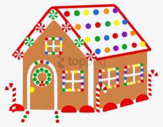 Free Png Download Christmas Houses For Drawing Png - Christmas Gingerbread House Clipart
