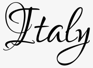 Italy - Italy Word Art Png