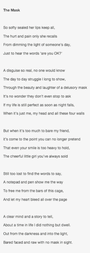 Image - Thumb - - Mask Depression Poem