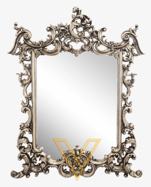 Espelho Arabesco Resina Prata - Mirror