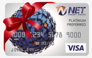rewards cc for holiday with red bow - credit card
