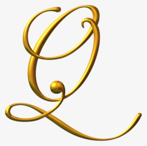Letter Q Png Image - Letter A Calligraphy Gold