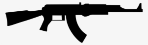 Machine Gun Clipart Shotgun - Draw A Ak 47