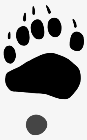 Drawing Footprints Bear Footprint - Black Bear Track Silhouette
