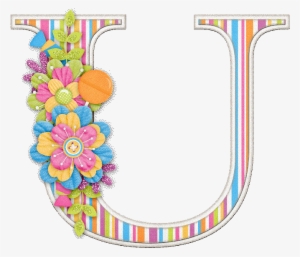 Alfabeto Letra Cursiva - Letra A Con Flores Png