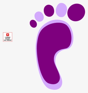 colored footprints cliparts - purple footprints