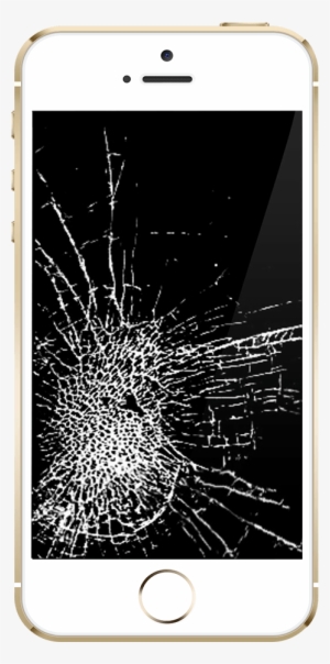 Broken Phone Png - Iphone 5s Broken Png