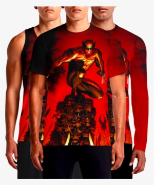 Wolverine - Full Avenger Printed T Shirt