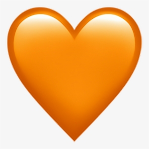 ❁ Orange Heart Emoji 🧡 Orange Heart Emoji Emoticon