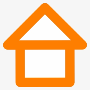 Orange House Outline Clip Art At Clker - Orange House Outline