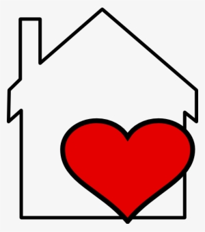 How To Set Use House And Heart Outline Clipart