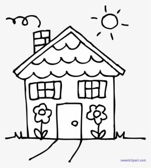 Home Clipart 8 House Outline - House Clipart Black And White
