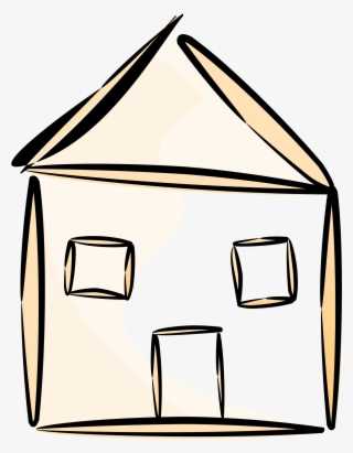 Building, House, Home, Stylized, Simple, Outline - House Outline Clipart