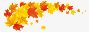 Autumn Leaf Color Banner Clip Art - Good Morning Positive Thinking