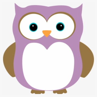 Purple And Brown Owl - Purple Owl Clipart