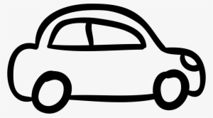 Car Outlined Vehicle Side View Comments - Car Drawing Transparent