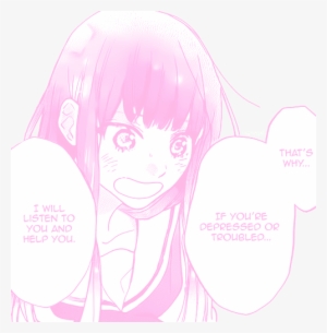 Cute Kawaii Manga Myedit Pink Pastel Transparent Manga - Manga Girl Transparent