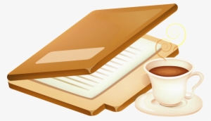 Un Libro Y Una Taza De Café Png Transparente - Livros Com Cafe Png