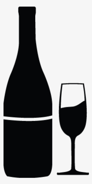Bottle Vector Glass - Wine Bottle And Glass Vector Png