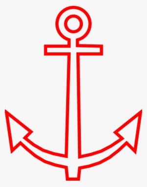 Red Anchor Png - Red Anchor Outline
