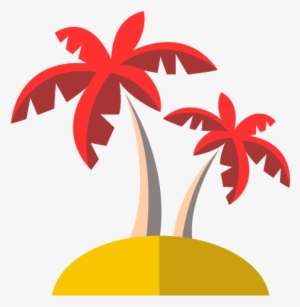 Share This - Coconut Tree Flat Design