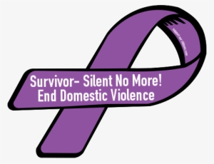 Silent No More Domestic Violence Ribbon - National Cancer Survivors Day Ribbon