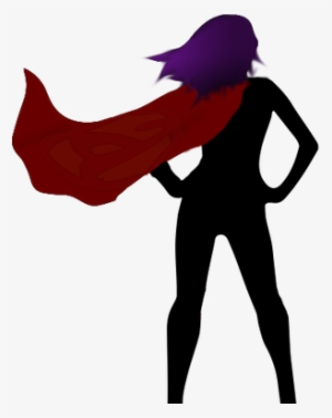 Flying Superhero Silhouette Png - Superhero Silhouette Transparent Background Girl