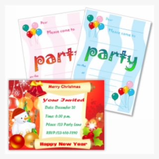 Party Invitation Card - Christmas Party Invitation