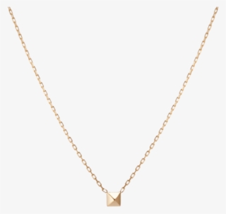 Mini Charm Pyramid Necklace 14k Yellow Gold 18k Yellow - Necklace