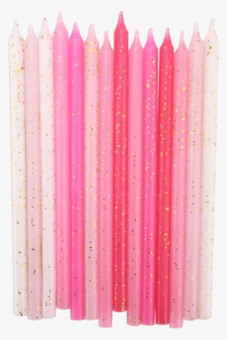 Birthday Candles - Pink Birthday Cake Candle
