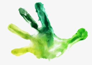 Green Handprint Transparent
