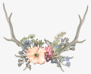 antlers sticker - aesthetic flower crown icon