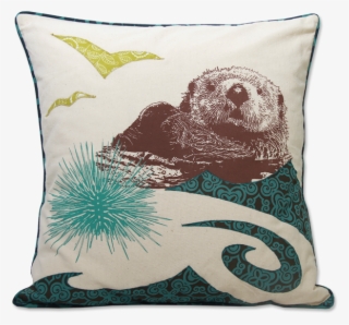 Applique Otter West Medium Cushion Cover - Cushion