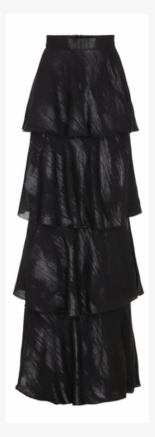 Layered Skirt Black & Silver - A-line