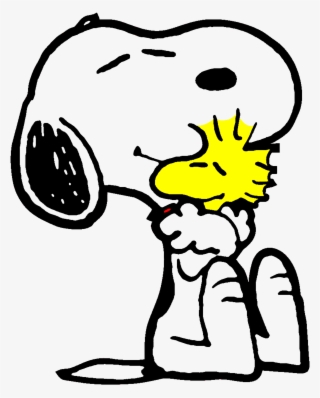 Snoopy Clipart Vector - Woodstock And Snoopy Hugging
