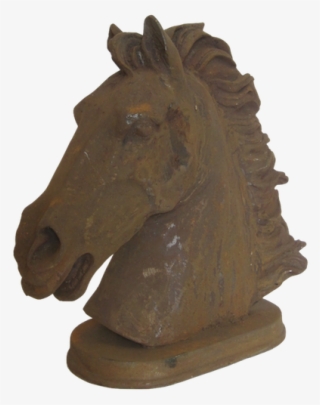 G021 Cast Iron Horse Head - Bronze Sculpture