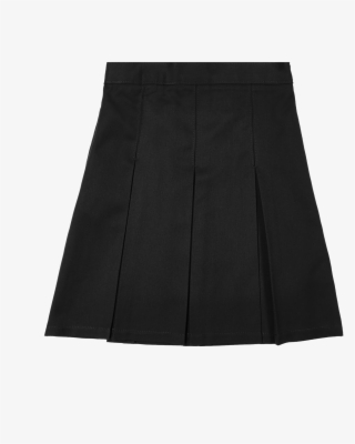 Black Girls' Traditional Skirt With Permanent Pleats - Miniskirt