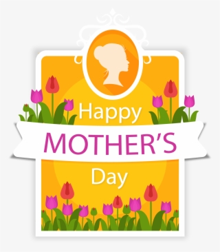 Clip Art Purple Tulip Mother S - Mother's Day Card Png