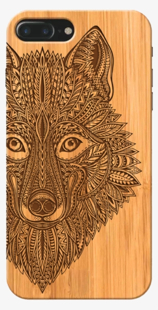 Wolf Face Wooden Phone Case - Mobile Phone Case