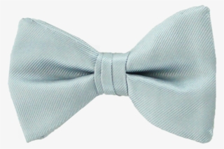 Simply Solid Light Silver Bow Tie - Silk