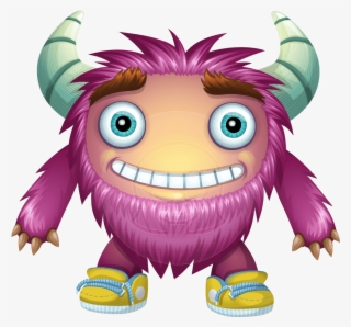 Furry Monster Cartoon Vector Character Aka Monster - Cartoon