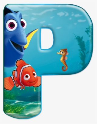 Alfabeto Decorativo Nemo Png - Finding Nemo Alphabet Letters