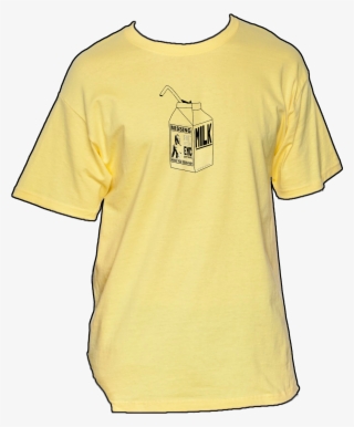 Milk Carton - Yellow - Ivory Colour T Shirt