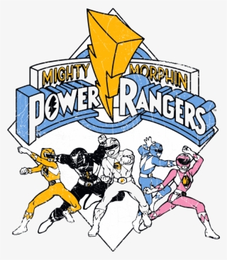 Power Rangers Retro Rangers Kid's T-shirt - Mighty Morphin Power Rangers
