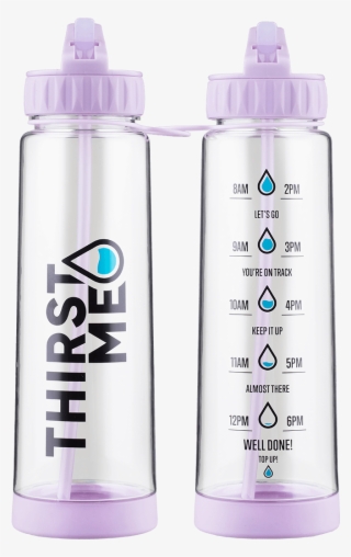 Lilac Thirstme Water Tracker Bottle - Water Bottle