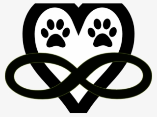 Heart Tattoos Clipart Infinity Sign - Dog Paw Print Infinity Tattoo