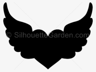 Heart With Wings Silhouette