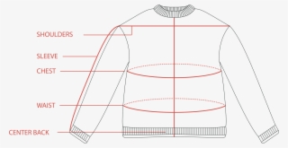 Women's Sweater Size Guide - Diagram