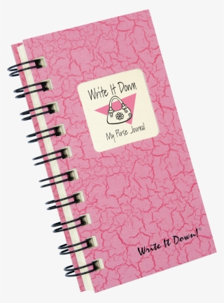 Write It Down My Purse Journal - Pink Journal Png
