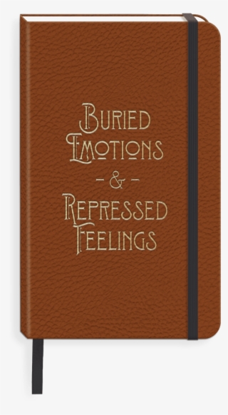 Buried Emotions Faux Leather Journal - Book Cover